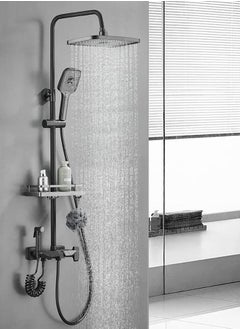 Buy Shower Set, Thermostaticc Shower Faucet Set Wall Mounted Shower Faucet Set Piano and Shower Keys with Bath Spout, Hand Sprayer in Saudi Arabia