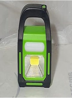 اشتري MAKY STORE Emergency Flashlight for Camping and Trips, Solar Powered and Electricity, USB Green by MAKY STORE Powered by External Batteries (Not Include Battery) في مصر