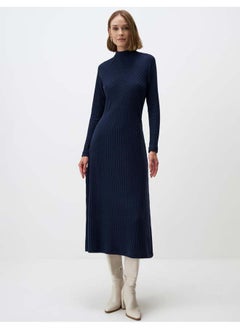 Buy Turtleneck Relaxed Fit Long Dress in Egypt