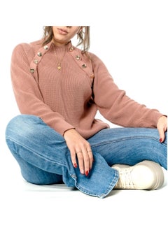 Buy Half turtle neck cropped Pullover in Egypt