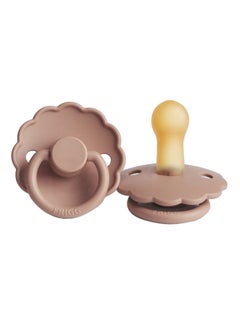 Buy Daisy Latex Baby Pacifier, 6-18 Months, Pack of 1, Rose Gold in Saudi Arabia