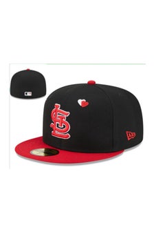 Buy FASHION 3D Embroidered Fitted Baseball Team Cap with Closed Back for Sun Protection in Saudi Arabia