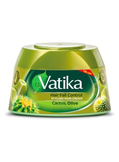 Buy Vatika Naturals Hair Fall Control Styling Hair Cream | Natural Extracts of Cactus & Olive  190ml in Egypt