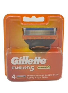 Buy Gillette Fusion Men's Razors x 4 Power in Saudi Arabia