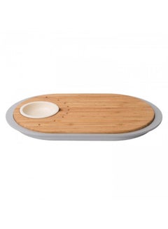 Buy Two-Sided Bamboo Tapas Cutting Board With Tray in Egypt