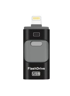 اشتري 128GB USB Flash Drive, Shock Proof Durable External USB Flash Drive, Safe And Stable USB Memory Stick, Convenient And Fast I-flash Drive for iphone, (128GB Black Color) في الامارات