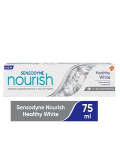 Buy Sensodyne Nourish Healthy White Toothpaste with Natural Mint and Citrus Oil 75 ml in Saudi Arabia