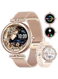 Buy 1.19" AMOLED Fashion Smart Watch for Women: Answer/Make Calls, TDZDDYS 100+ Sports Modes, Fitness Tracker, IP68 Waterproof, Compatible with Android/iOS. Monitor Steps, Calories, SpO2, Heart Rate in Saudi Arabia