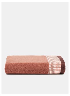 اشتري Jasper Hand Towel 550 GSM 100% Cotton Terry 50x90 cm -Soft Feel Super Absorbent Quick Dry Brown في الامارات