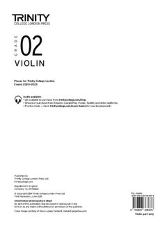 اشتري Trinity College London Violin Exam Pieces From 2020: Grade 2 (part only) في الامارات