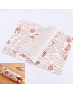 Buy 100 Sheets Food Wrap Papers Sandwich Burger Wrappers,Square Baking Parchments Non-Stick Wrapping Tissue in UAE