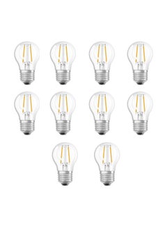 اشتري Osram Dimmable Retrofit LED Filament Clear Warm White Bulb 4.8W 470lm - 2700K Pack Of 10 في الامارات