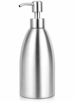 Buy Stainless Steel Countertop Soap Dispenser 500ml, Rust-Proof Liquid Pump Bottle for Kitchen, Bathroom and Hand Dish Lotion[Upgraded Version] in UAE