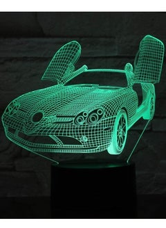 Buy Super Car 3D Lamp 7/16 Color LED Night Lamps For Children Touch LED USB Baby Sleep Multicolor Night Light in UAE