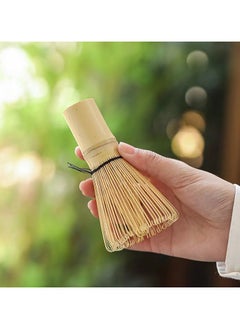 Buy Handcrafted Golden Bamboo Matcha Whisk Traditional Japanese Chasen Matcha Stirrer Bamboo Whisk Made from Durable and Sustainable Organic Bamboo in UAE