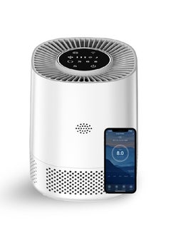 Buy Mini Touch Wifi Smart Air Purifier Silent Display Rechargeable Portable Suitable for Cars Home and Office , Three-speed Adjustment , PM 2.5 Purifier in Saudi Arabia