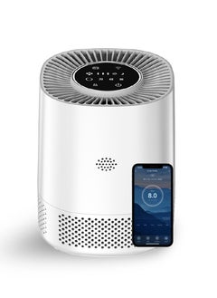 Buy Mini Touch Wifi Smart Air Purifier Silent Display Rechargeable Portable Suitable for Cars Home and Office , Three-speed Adjustment , PM 2.5 Purifier in Saudi Arabia