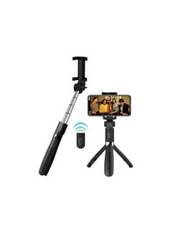 Buy Bluetooth Remote Control Mobile Phone Holder Tripod Extendable Selfie Stick SF11 in Saudi Arabia