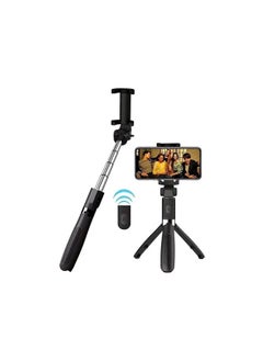 Buy Bluetooth Remote Control Mobile Phone Holder Tripod Extendable Selfie Stick SF11 in Saudi Arabia