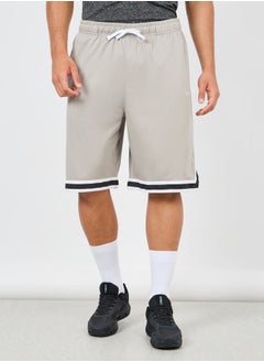 اشتري Ultra Soft Micro Poly Basketball Shorts with Contrast Tape Hem Detail في السعودية