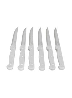 Buy White Wavy Cutlery Set 6 Pieces in Saudi Arabia