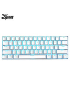 Buy 61 Key Wired/Wireless Keyboard Mechanical Gaming Keyboard White in Saudi Arabia