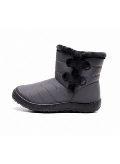 Buy Ankle Boots Thermal Waterproof Cotton Boots Grey in UAE