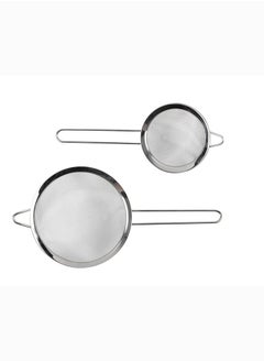 Buy Betty Crocker Stainless Steel Strainer Set Of 2 Pieces 10/18Cm in Saudi Arabia