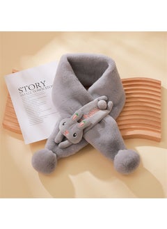 Buy Kids Cartoon Dragon Plush Scarf Winter WarmRabbit Gray Rabbit Gray in UAE