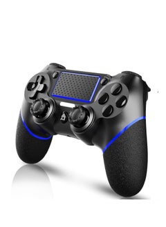 Buy Blue Wireless Gamepad for PS4/PC with Motion Feedback, Audio, Mini LED Indicator, USB Rechargeable, Anti-Slip Grip in UAE