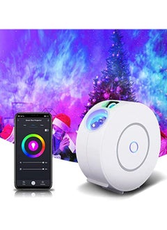 اشتري Smart Star Projector Galaxy Light - RGB LED Laser Star Projector For Kids Bedroom Playroom Home Center, WiFi(2.4GHz) Smart APP في الامارات