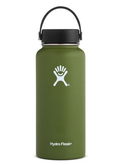 Buy Stainless Steel Vacuum Insulated Water Bottle Outdoor Sports Kettle Thermos Cup 946ml 32oz Green in UAE