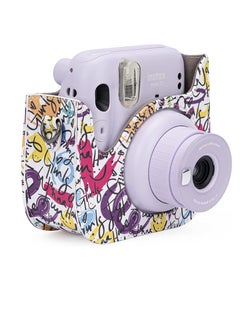 Buy for Fujifilm Instax Protective Case, PU Leather Instax Camera Compact Case for Fujifilm Instax Mini 11/9/8/8+, Instant Film Camera (Graffiti) in UAE