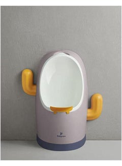 Buy Potty Training Urinal for Boys Toddler Training Toilet with Removable Potty for Boys 1-6 Years Height Adjustable Intertek Certified Lovely Cactus Look Purple in UAE