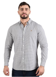 اشتري Men's Lion Oxford Shirt - Brown في السعودية