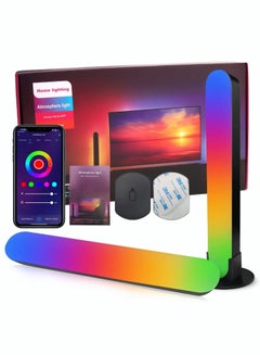 Buy Wifi Smart LED Atmosphere Night Light Bluetooth APP Control Ambient Light For TV Wall Computer Game Room Decoration in Saudi Arabia