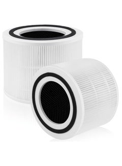Buy Core 300 Replacement Filter for LEVOIT Core 300 and Core 300s Air Purifier, 3-in-1 True HEPA Filter with Activated Carbon Pre-Filter, Compare to Part No. Core 300-RF, 2 Pack, White in UAE