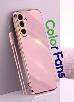 Buy For Samsung Galaxy A55 5G Case Glossy Electroplating TPU Protective Cover Gold-Purple in Saudi Arabia