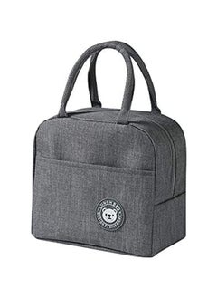 اشتري Lunch bag , Lunch box bag with Insulated Material for Women, Man, Office, School, College , Beach, Picnic, Fishing, Hiking, Travel, Cooler Tote Bag (Grey) في الامارات