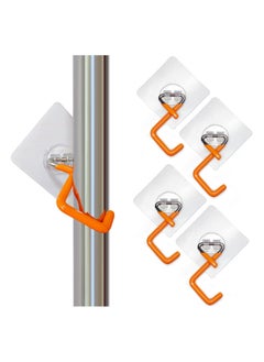 Buy Mop and Broom Holder Wall Mount Broom Gripper Holds Self Adhesive No Drilling Super Anti-Slip Wall Mount Tool Racks Stainless Steel Mop and Broom Hooks Organizer in Saudi Arabia