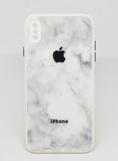 اشتري غطاء جراب لهاتف Apple iPhone XS Max جراب بتصميم رخامي أبيض لهاتف iPhone XS Max في الامارات