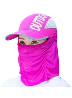 Buy Folding Beach Outdoor Sports Breathable Mask Quick Drying Women Men Sun Hat. in UAE