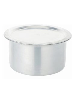 Buy Aluminium Cooking Pot Heavy Guage Tope with Lid Silver 21 in UAE