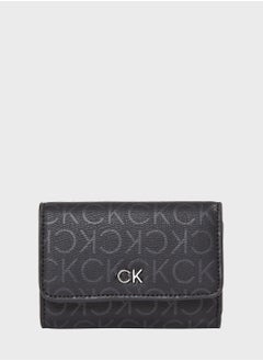 Buy Logo Detailed Flap Over Wallet in Saudi Arabia