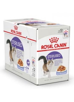 Buy Royal Canin, Sterilised Jelly - 1 Box in 12pcs x 85g - For Cat Wet Food in UAE