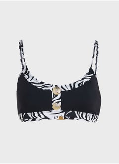 Buy Button Detail Strappy Bikini Top in UAE