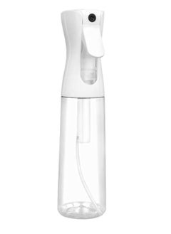 Buy ECVV Continuous Spray Bottle Plastic Empty Hair Mist Sprayer Ultra Fine Water Mister for Hairstyling Cleaning Salons Plants Pet Care (300ml, Transparent White) in UAE