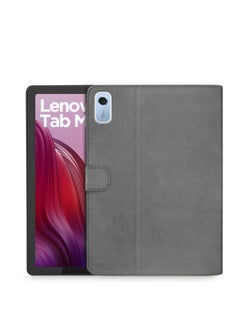 Buy PU Leather Flip Case Cover For Lenovo Tab M9 4G 2022 Grey in Saudi Arabia