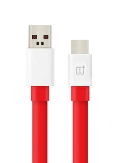 Buy USB-C Fast Charging Warp Cable 1m Red in UAE