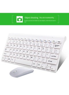 اشتري M MIAOYAN Wireless Keyboard Mouse Set Keyboard Mouse Set Keyboard Mouse Set Mini Keyboard Mouse White في السعودية